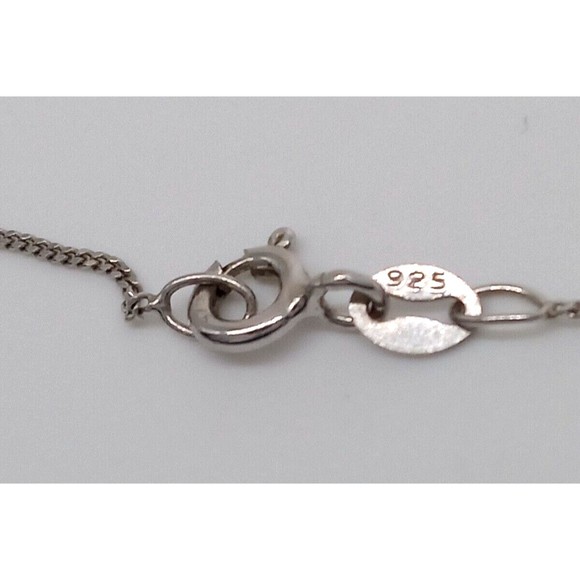 Chuck Clemency Blue Gemstone Topaz Pendant Necklace STS 925 Sterling Sparkly! - Picture 12 of 14